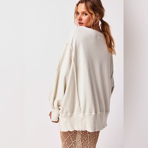 NWOT Free People Camden Sweatshirt✨☁️ - Picture 4 of 6